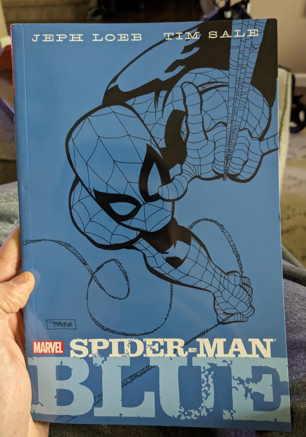 Spider-Man is feeling a little…Blue